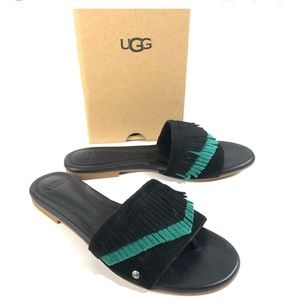 NIB UGG Binx Suede Fringe Sandals New